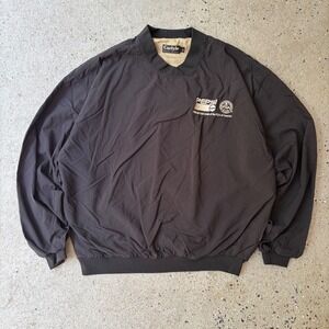 Vintage Carlyle Pepsi PGA of America Windbreaker Pullover Jacket Black Mens L